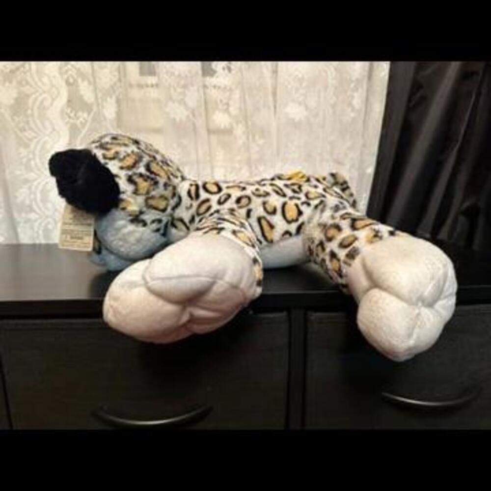 Leopard Print Plush Toy - 'Fluffy Buddy' Series by Rhode Island Novelty - Picture 2 of 3
